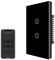 UseeLink Interruttore luce intelligente, interruttore luce Zigbee, interruttore a parete intelligentee touch, interruttore lucce pannello in vetro Zigbee, compatibile con Alexa, Google (Nero 2 Gang)