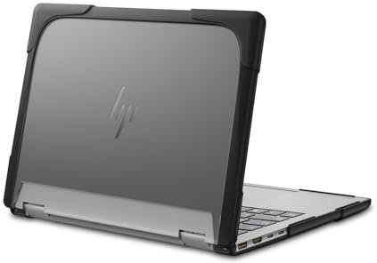 MOSISO Compatible with HP Envy 2-in-1 2K Laptop Case 14 inch Touch-Screen Laptop 2024 Release Model X360, Corner Protective Heavy Duty Rugged Bumper Shockproof Plastic Hard Shell Case Cover, Black