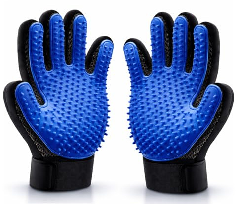 GAEVAZ®️Guantes Quitapelos Mascotas (Pack 2) – Mano Derecha e Izquierda – Guante para Perros y Gatos con Efecto Masaje – Elimina Pelo Suelto Fácilmente