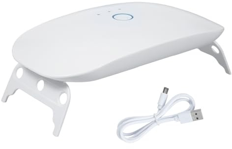 Fafeicy M18 UV Resin Curing Light 24W Foldable | Dual wavelength 365+395nm UV lamp for resin molds and jewelry, adjustable timer, ABS+PC, compact design