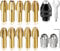 15PCS Chuck Collet Kit, 0.5-3.2mm Drill Chuck Collet Set for Dremel Rotary Tool Accessories with Replacement Keyless Quick Change Metal Nut