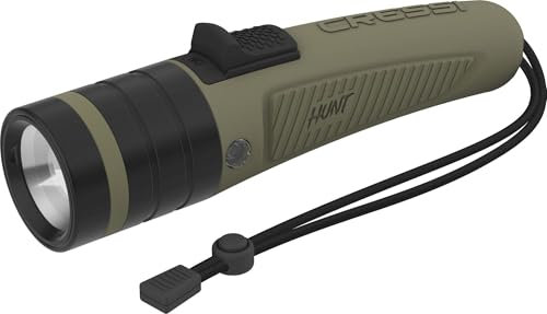 CRESSI Hunt Torch 1600 Camouflage - Torcia Subacquea LED Ricaricabile Alta Luminosità 1600 Lumen Impermeabile IPX8 100m, per Immersioni, Pesca, Esplorazioni Acquatiche, Mimetica, Taglia Unica, Unisex