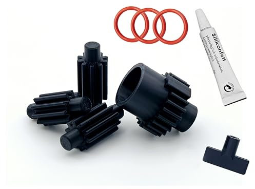 Generisch Ersatz Zahnrad für Tchibo Brühgruppe + Silikonfett + O-Rings