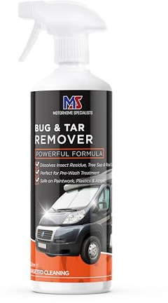 Motorhome Specialists - Bug & Tar Remover 1L - Insect, Sap & Tar Cleaner for Motorhome, Caravan & Campervan Bodywork - Safe on Paint & Plastics