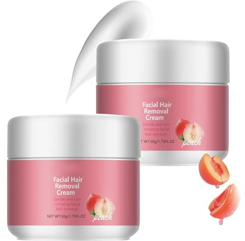 Hairerase Haarentfernung Gesicht Creme, Gesichtshaarentferner Für Frauen, Wirksame Enthaarungscreme, Skin haarentfernung, Sichtbar Glatte Haut, Schmerzfreie, Für Oberlippe, Wangen & Augenbrauen (2)