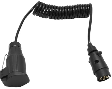 MospdyGear 3m 7-Pin to 13-Pin Trailer Light Adapter, 12V Trailer Extension Cable, for Car, RV, Motorhome, Tractor Trailer Wiring