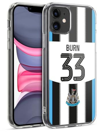 Head Case Designs Officially Licensed Newcastle United Football Club Dan Burn 2025/26 Players Home Kit 2nd Group Gel Case [Military Grade] Compatible with Apple iPhone 11 and Compatible with MagSafe