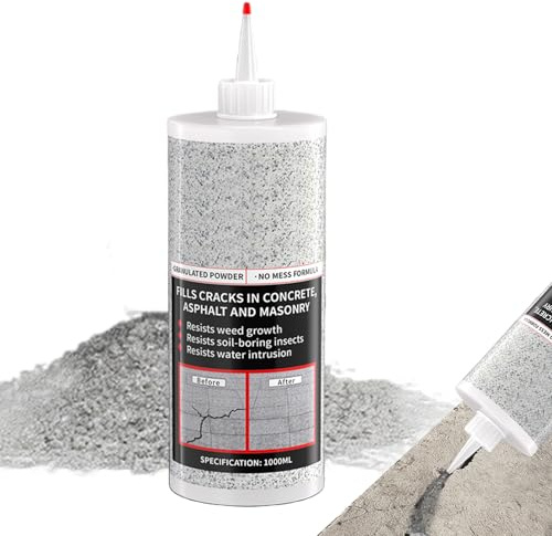 Niesel Betonrissreparatur, wasserdichter Spachtelmasse für Betonreparatur, Granulat, Risse und Gehwege, für Stein Terrasse Innen Außen Boden Hof Veranda