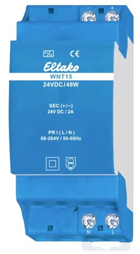Eltako 20000075 Netzteil für DIN-Schiene, 2 A, 48 W, Inhalt 1 Stück