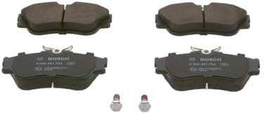 BOSCH Bremsbelagsatz, Scheibenbremse 0986461753 | Kompatibel mit: VW TRANSPORTER T4 Bus, TRANSPORTER T4 Kasten, TRANSPORTER T4 Pritsche/Fahrgestell (70E, 70L, 70M, 7DE, 7DL