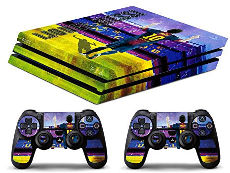 Skin compatibile para PS4 Pro - Limited Edition Decal Cover Adhesivo Bundle (Messi)