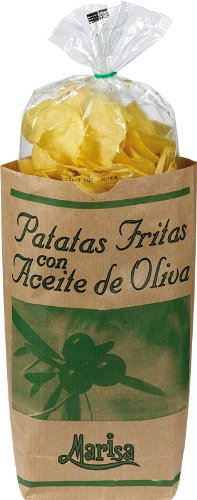 Kartoffelchips mit Olivenöl und Meersalz
