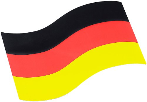 PEARL Autofahne: Auto-Magnet-Fahne Deutschland (Deutschland-Fahne klein, Deutschlandfahne fürs Auto, Volleyball)
