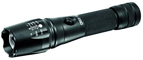 Linterna LED recargable profesional, T6 XML Cree LED, 600 lm, Li-Ion, enfoque
