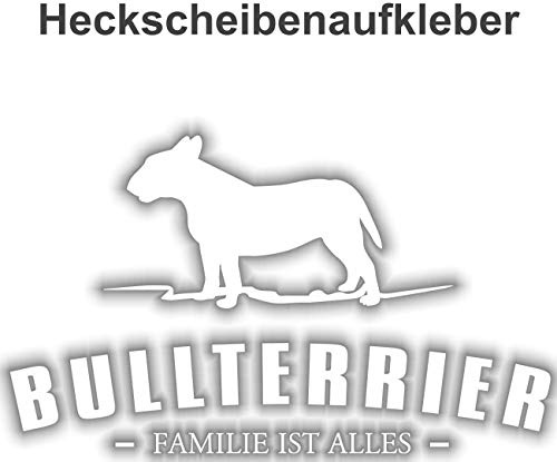 Spaß Kostet wetterfester Aufkleber Bullterrier Silhouette