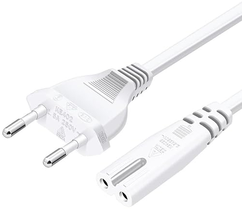 cablepelado, cavo di alimentazione iec-320-c7, 1,8 m, Bianco