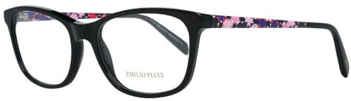 Emilio Pucci Unisex-Erwachsene EP5068 001 54 Brillengestelle, Schwarz (Nero LUCIDO)
