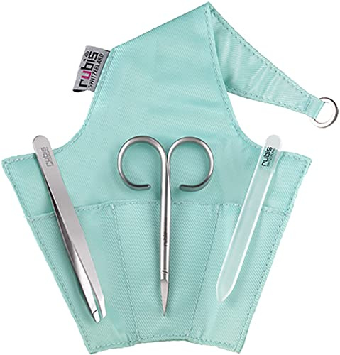 Rubis Kit de manucure 3 pièces Aqua Blue 1K420TB, Rubis Switzerland Fabriqué en Suisse