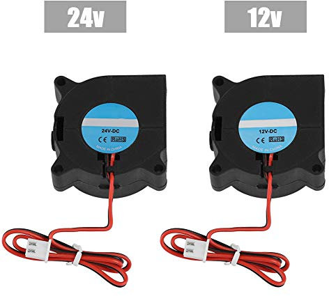 Zerone Ventilador de refrigeración para Impresora 3D, DC 24 V Ventilador para disipador de Calor Ventilador de radiador Turbo.