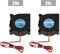 Zerone Ventilador de refrigeración para Impresora 3D, DC 24 V Ventilador para disipador de Calor Ventilador de radiador Turbo.