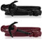 VIKINGS Anker Pärchen Armband 2er Set Leder Schwarz Bordeauxrot, Leder Black - Bordeaux:Schwarz - Schwarz/Bordeaux - Schwarz
