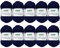 10x50g Gründl Cotton Fun Häkelgarn Strickgarn inkl. detallierter Anleitung für EIN Meerschweinchen (Fb. 11 Marine)