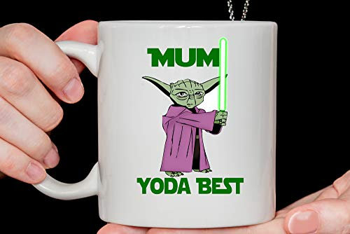 Mom Yoda best - Mothers Day Mug, funny mugs Mom, Christmas Gift for mum, Star ware them printed mug