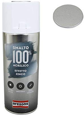 AREXONS 3674 - Pintura acrílica (100 Unidades, Efecto Metalizado, 400 ml), Color Gris