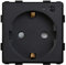 BSEED Enchufe de pared WIFI Toma de corriente 16Amp Negro 86mm