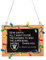 Forever Collectibles UK Oakland Raiders Kreidetafel-Ornament aus Kunstharz