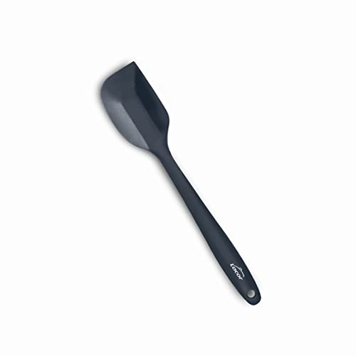 Lacor - 64464 - Spatule en Silicone, Certificat LFGB Écologique, Sans BPA, Antiadhésif, Résistant à la Chaleur, Lave-vaisselle sûr, 27,5 cm, Noir.