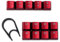 HUYUN Cherry MX Key Switch FPS & MOBA Touches de rechange rétroéclairées pour claviers de jeu Corsair (13 touches, rouge)