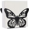 MIAO JIN Serviettenhalter mit Schmetterling, Edelstahl, schwarz, für Café, Restaurant, Bauernhaus