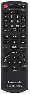 Genuine TX-65JX800BZ Remote Control Compatible with Panasonic TX-65JX800BZ 65 Smart 4K Ultra HD Android TV