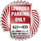 COTECI Inappropriate Stickers Lowrider Parking Only Lustiger Aufkleber 10 Stück Halloween Autoaufkleber Streich Aufkleber (Größe: 6 x 9 cm)