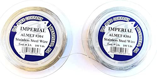 Imperial Monel Pesca Traina 183Mt 20Lbs Dentice Filo Acciaio Inox Mare
