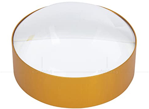 6X Hellfeldlupe Briefbeschwerer Rund Dome Lupe Leselupe Optische Halbkugellinse Lesehilfe Halb Kugellupe Grundfläche Lupe 60mm Vergrößerungslinse Papier Freisprecheinrichtung Taschenlupe