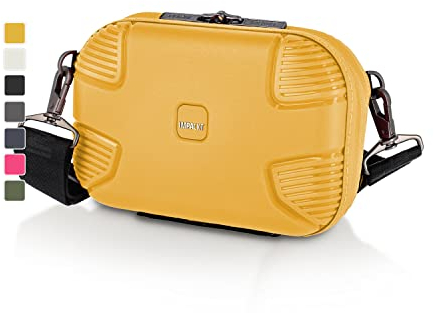 IMPACKT IP1 Handgepäck Crossbody Bag aus recyceltem Post-Consumer-Plastik; nachhaltige Umhängetasche mit 6 Jahren Garantie + abnehmbaren Tragegurt