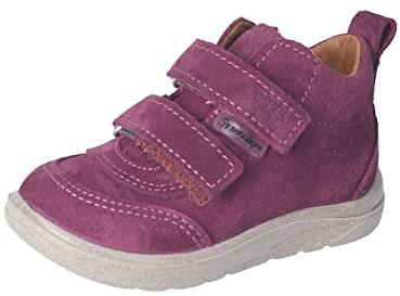 RICOSTA Mädchen Stiefel Miko, Kinder Lauflernschuhe, Weite: Mittel, lose Einlage, Sympatex, wasserdicht, Klettstiefel, Booties, Merlot (380), 23 EU