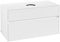 Villeroy & Boch Collaro Waschbeckenunterschrank 1000x548x500 mm, 2 Auszüge, für Waschbecken mittig, C03800, Farbe: Front/Korpus: White Matt, Griff: White Matt