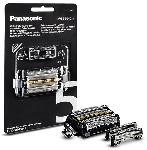 Panasonic WES9040Y1361 Ersatzklingen und Scherfolie für Elektrorasierer ES-LV9U & ES-LV6U, Kombipack, 5-Klingen-System, fortschrittlicher japanischer Edelstahl, wasserdicht