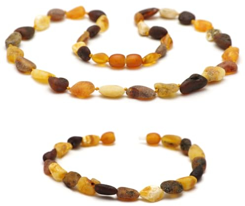 Baltic Secret Selected Baltic Amber Bernstein kette - Heilsteinkette - echt Bernstein Schmuck - Halskette als Geschenk für Damen & Herren, Natürliche Schutzstein - Glücksbringer