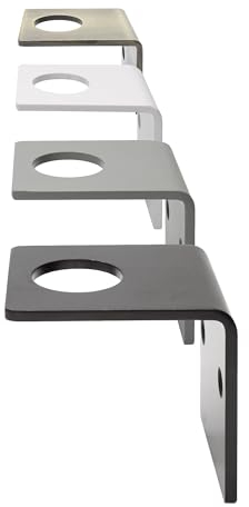 1x Natural Goods Berlin Seifenspender BLITZEBLANK Wandbefestigung Desinfektionsspender Wandhalterung Pumpspender Lotion Spülmittel Metall Halterung Glas Badezimmer Flur Küche Wandmontage (Weiß)