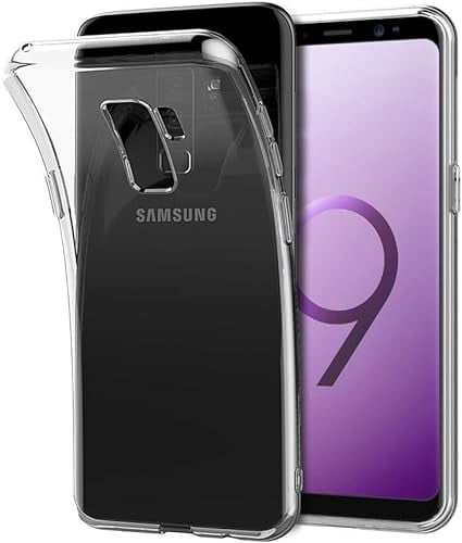 Oprimio Crystal Clear Case for Samsung S9, Silicone Case, 100% Transparent, German Material, Ultra Thin, Clear Mobile Phone Case for Samsung Galaxy S9