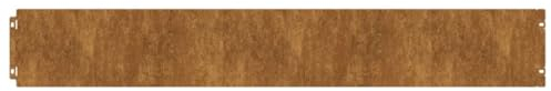 vidaXL Bordures de pelouse 10 pcs 15x103 cm Acier corten Flexible, Bordure de Jardin, Bordure de lit de Jardin, Bordure de Paysage