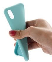 Cover in silicone liquido per iPhone XR, Custodia per Apple iPhone XS Max (Naturale) (azzurro)