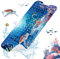 SHUCHING Badewannenmatte Kinder rutschfest, 100 X 40 cm Badematte rutschfest Kinder, Antirutschmatte Badewanne für Badezimmer 100% BPA Frei, Maschinenwaschbar, Meeresschildkröte-A