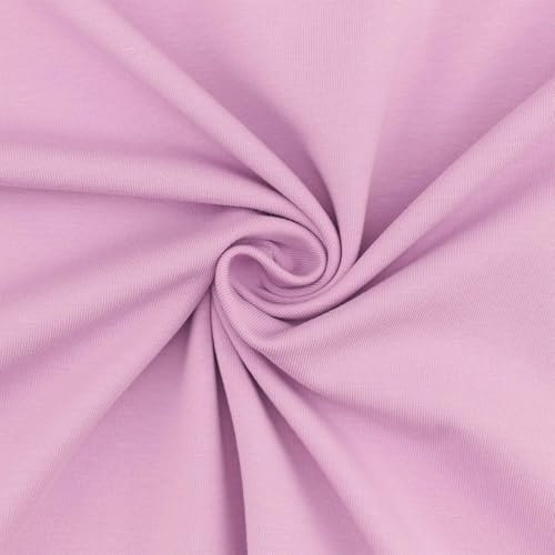 Jersey Stoff Cara, STANDARD 100 by OEKO-TEX, uni flieder (Länge am Stück: ab 50cm / Breite: 150cm)