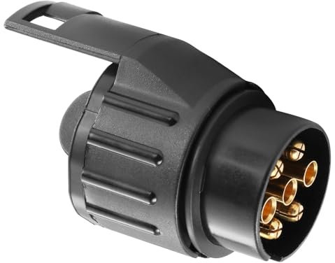 ETUKER Adaptador Enchufe Remolque de 7 a 13 Pines y Adaptador de Enchufe Remolque de 13 a 7 Pines para Camión Caravana Cochea