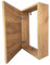 Cache Tableau Électrique, Cache Compteur Électrique, Coffret d’Habillage Tableau Électrique – H 95 cm, L 35 cm, P 14 cm – Bois